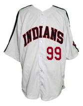 Rick Vaughn #99 Major League Movie Button Down Baseball Jersey White Any Size image 1