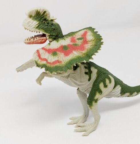 Jurassic Park Dilophosaurus W Frill Dino Screams Kenner 1993 Striking ...