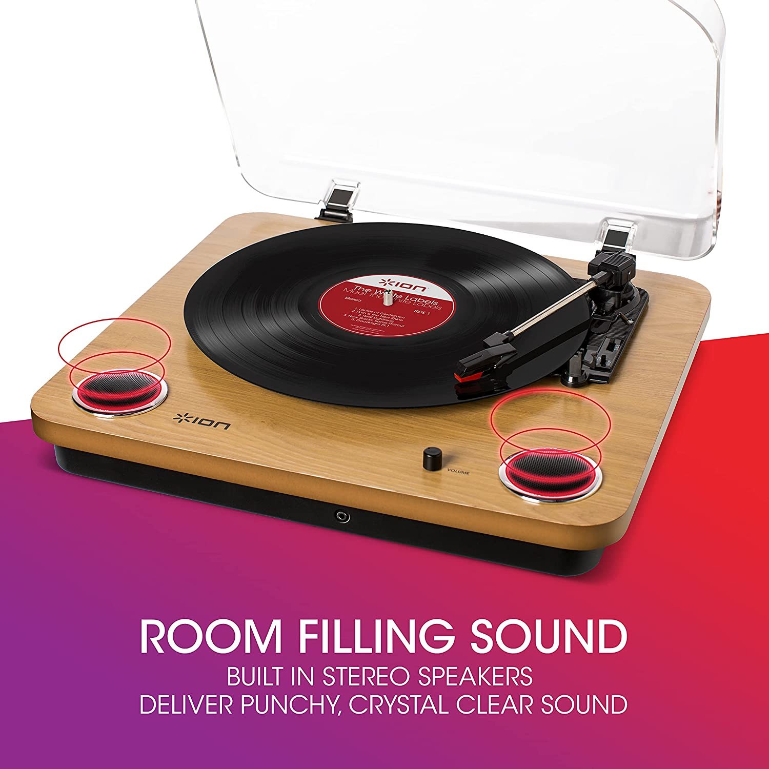 Record Player, Popsky 3-Speed Turntable Bluetooth Vinyl Record Player with  Speaker, Portable LP Vinyl Player, Vinyl-to-MP3 Recording, 3.5mm AUX & RCA