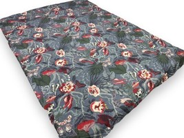 IKEA Filodendron Blue Red Floral Bird Butterfly Twin Duvet Cover French Country - $54.45