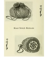 KNOT STITCH RETICULE BAG / Purse. Vintage Handbag Crochet Pattern. PDF D... - $2.50