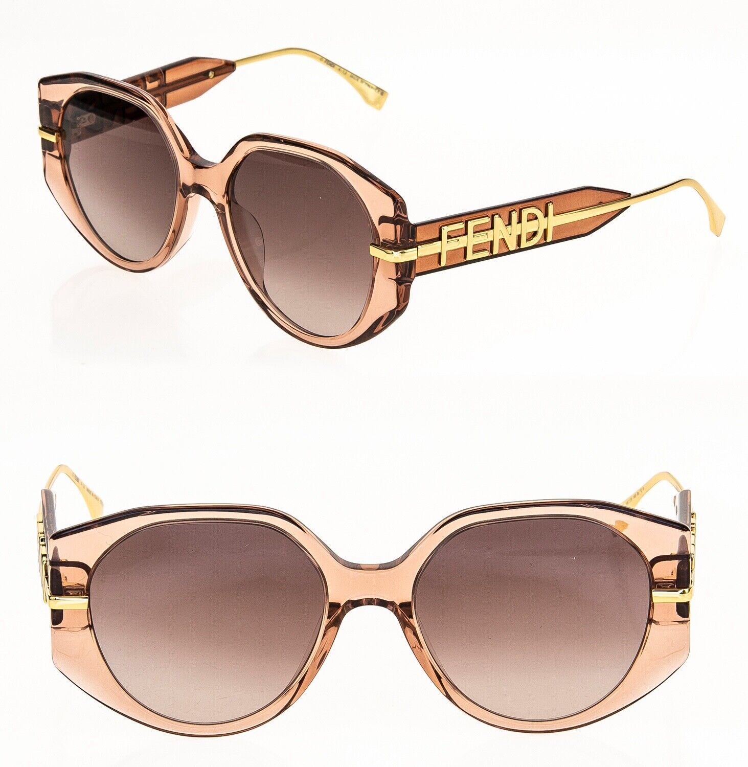 Black Sport Baguette mask-frame acetate sunglasses, Fendi