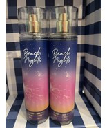 NEW Beach Nights Fine Fragrance Mist 8 oz Bath &amp; Body Works X 2 Bottle - $56.43