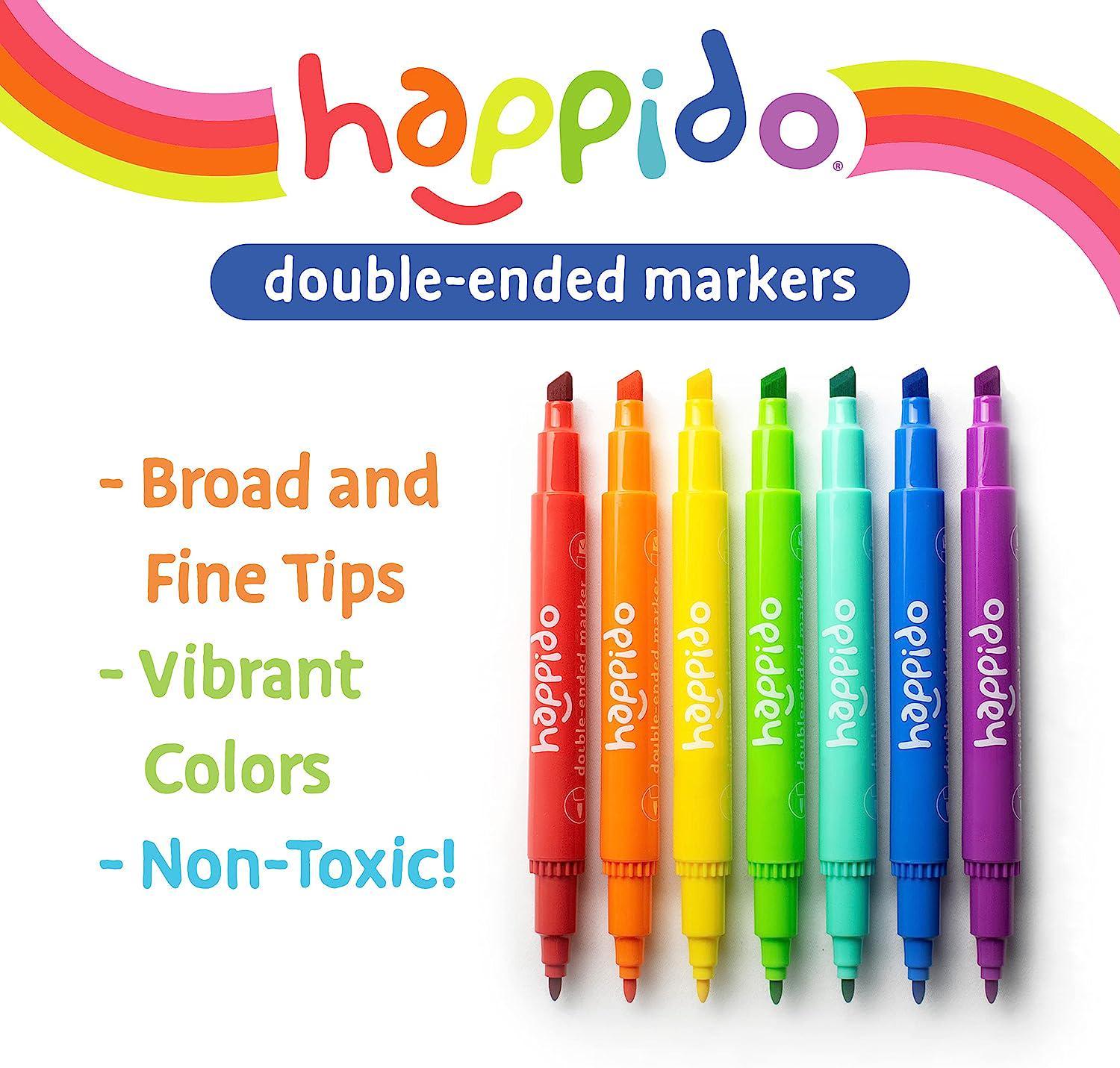 Jar Melo 50 Count Washable Markers Set, Non-Toxic, Broad Line Toddler  Markers for School 