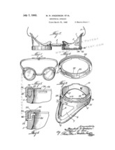 Industrial Goggles Patent Print - White - $7.95+