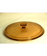 Vision Ware Amber Glass Lid Round Casserole Replacement Top 116 8-3/4&quot; O... - $19.79