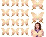 14 Pcs 3D Large Butterfly Party Decoration 2 Layer Giant Paper Butterfly... - $35.65