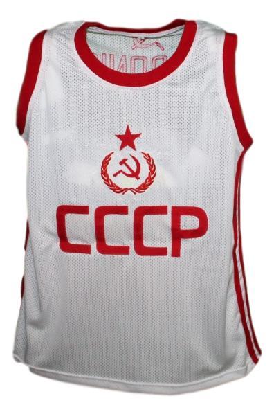 Arvydas sabonis cccp russia basketball jersey white   1