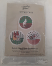 1984 VTG Something Special Needlepoint Kit 30451 ~ Rabbit, Cat, Mouse Or... - $18.76