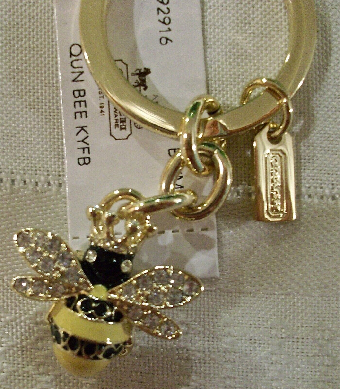 Coach bumble clearance bee keychain