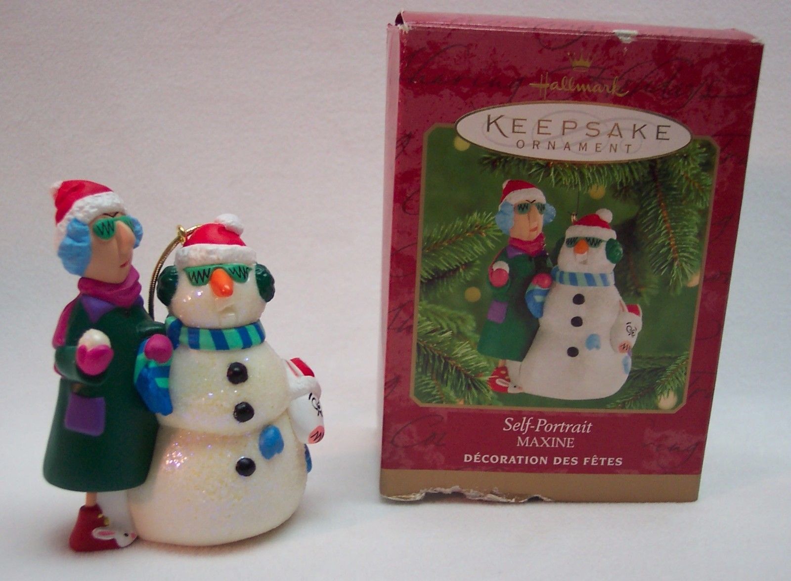 MAXINE SELF PORTRAIT SNOWMAN Hallmark Keepsake CHRISTMAS ORNAMENT 2000