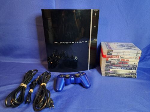 Sony Playstation 2 PS2 FAT Original Console System Bundle SCPH-39001  *READ*NO TV