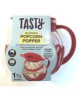  Tasty 1.5 Quart Red Borosilicate Glass Micro-Pop Microwave Popcorn Popper - $18.99