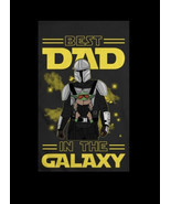 Father&#39;s Day Star Wars w/ Baby Yoda Best Dad in the Galaxy Edible Cake T... - $12.99