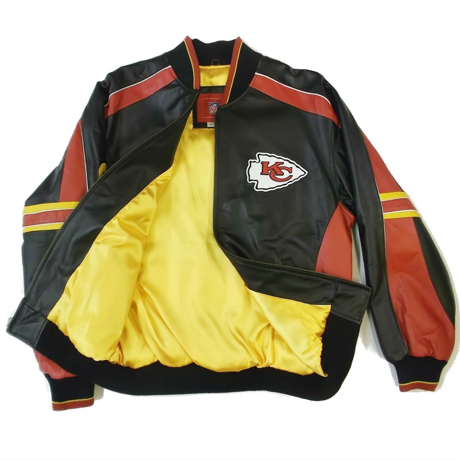 Kansas City Chiefs Super Bowl Liv Champions All Lambskin Leather Jacket 4X-Large