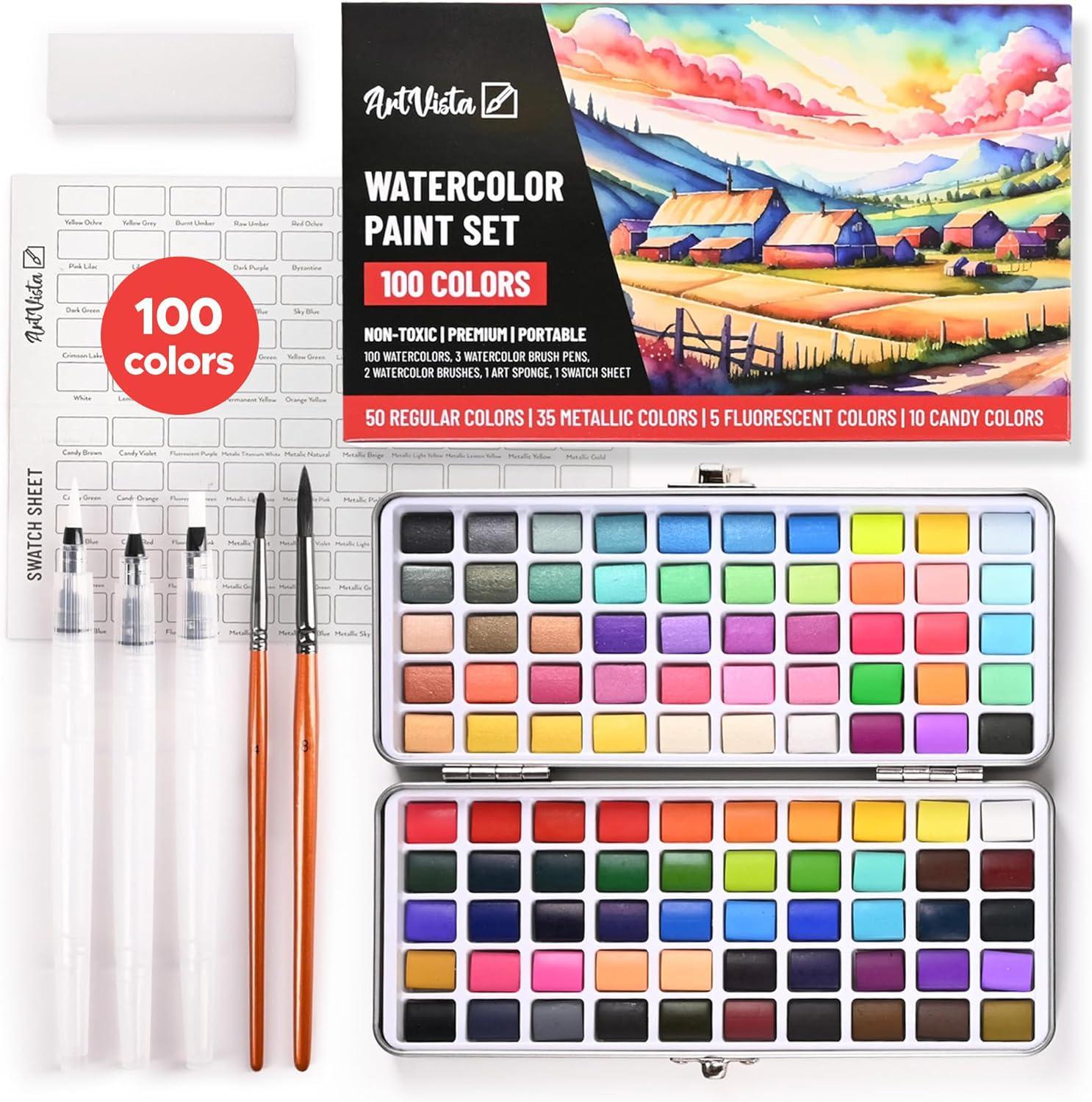 Shuttle Art 48 Colors Dual Tip Acrylic Paint Markers