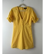 Lulus Good to be Me Golden Yellow Eyelet Lace Midi Dress Size M - $49.50