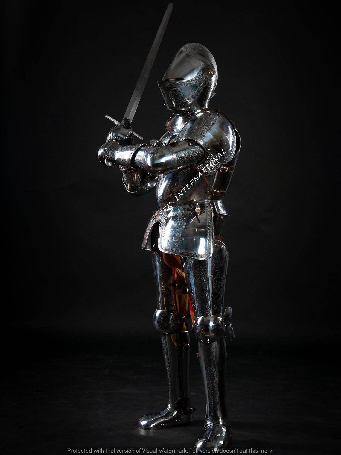 Steel Full Plate Armor Third Earl of Cumberland Full Body Armor