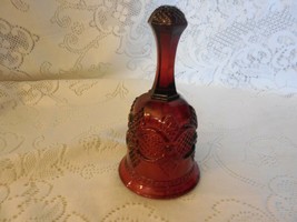 Avon 1876 Ruby Red Cape Cod:  6 1/2"  Hostess Bell (It rings!) - $6.92
