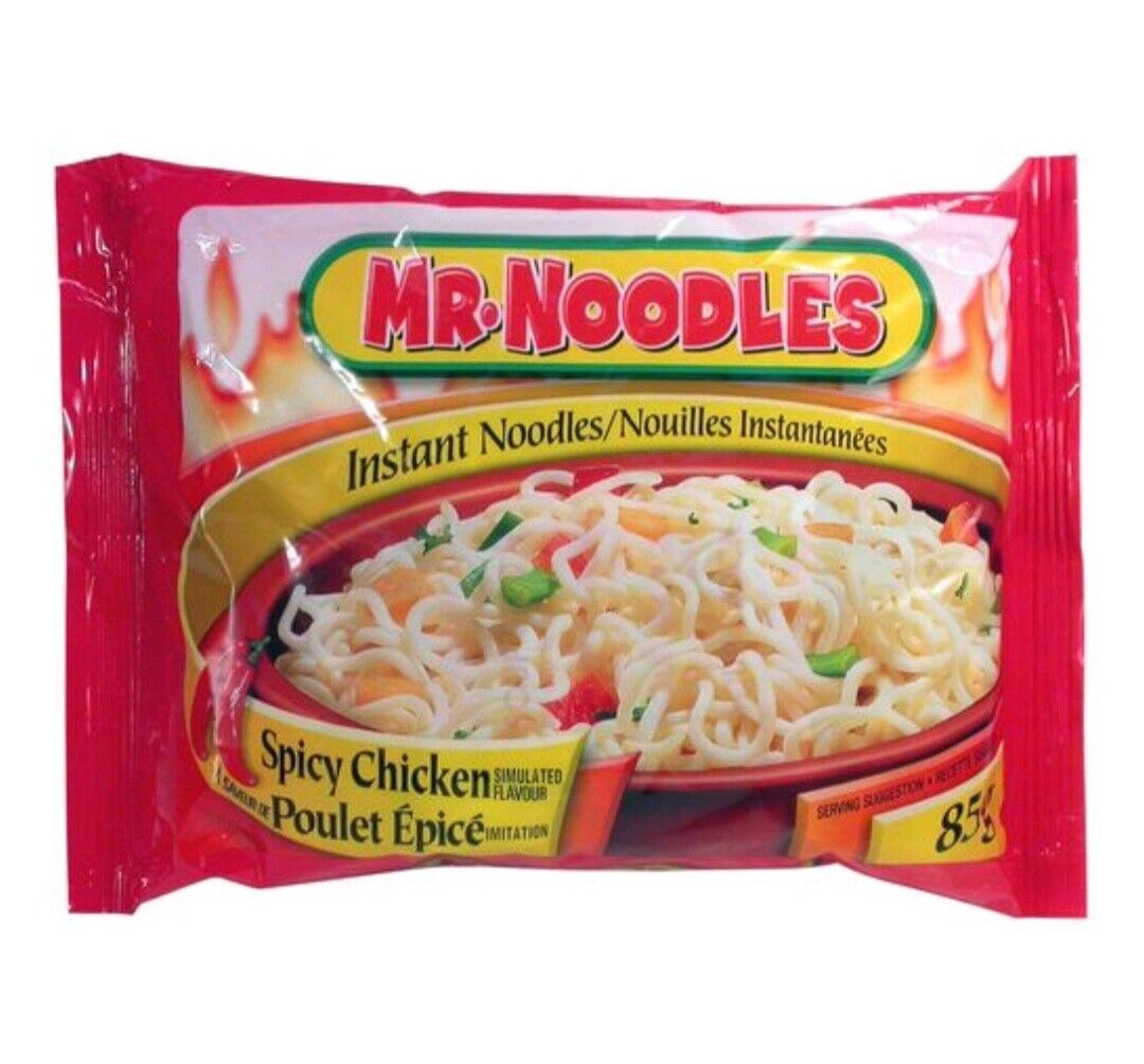 12 Packs Of Mr Noodles Spicy Chicken Flavor Instant Noodles 85g Each