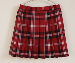 RED PLAID Skirt Women Girl Mini Plaid Skirt Red Check Tennis Skirt Plus Size