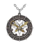 Astro-lunial Compass Pendant Zodiac Astrological Symbols Alchemy Gothic ... - $41.95