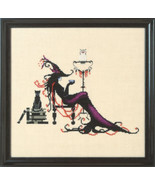 SALE! Chart n Embellishment pack NC294 WITCHING HOUR by Nora Corbett - $24.74