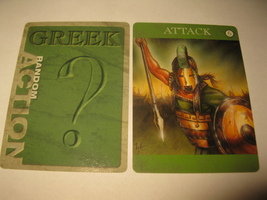 An item in the Toys & Hobbies category: 2003 Age of Mythology Board Game Piece: Greek Random Card - Attack 6