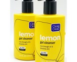 (2) Clean &amp; Clear Lemon Gel Face Cleanser Oil Free 7.5 fl oz LOT - $35.00