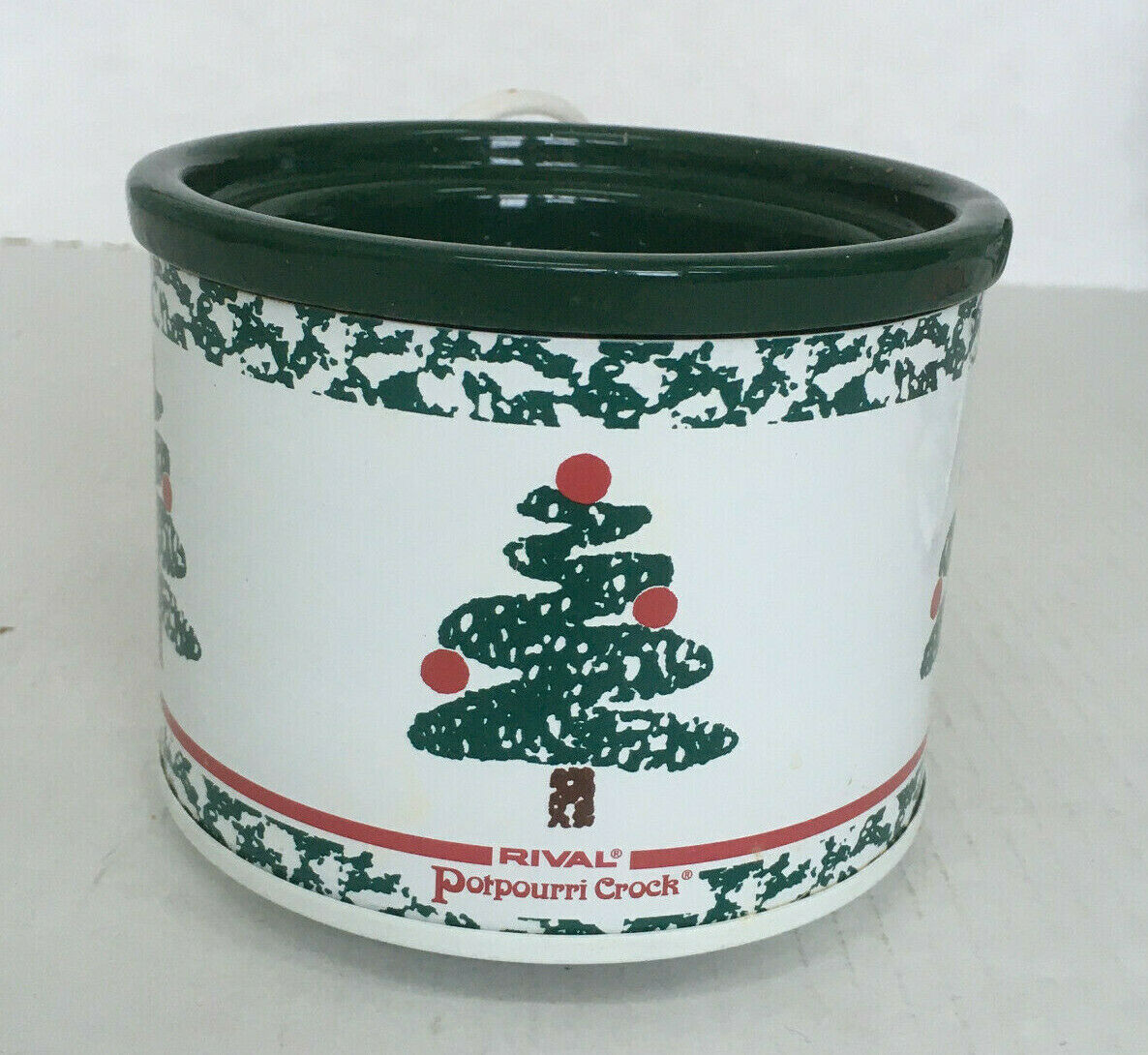 Vintage small electric potpourri crock simmering cooker winter holiday  design