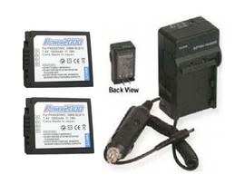 Two DMWBLB13E Batteries + Charger For Panasonic DMC-GH1KEB-R DMCG1 DMCG1A DMCG1K - $57.57