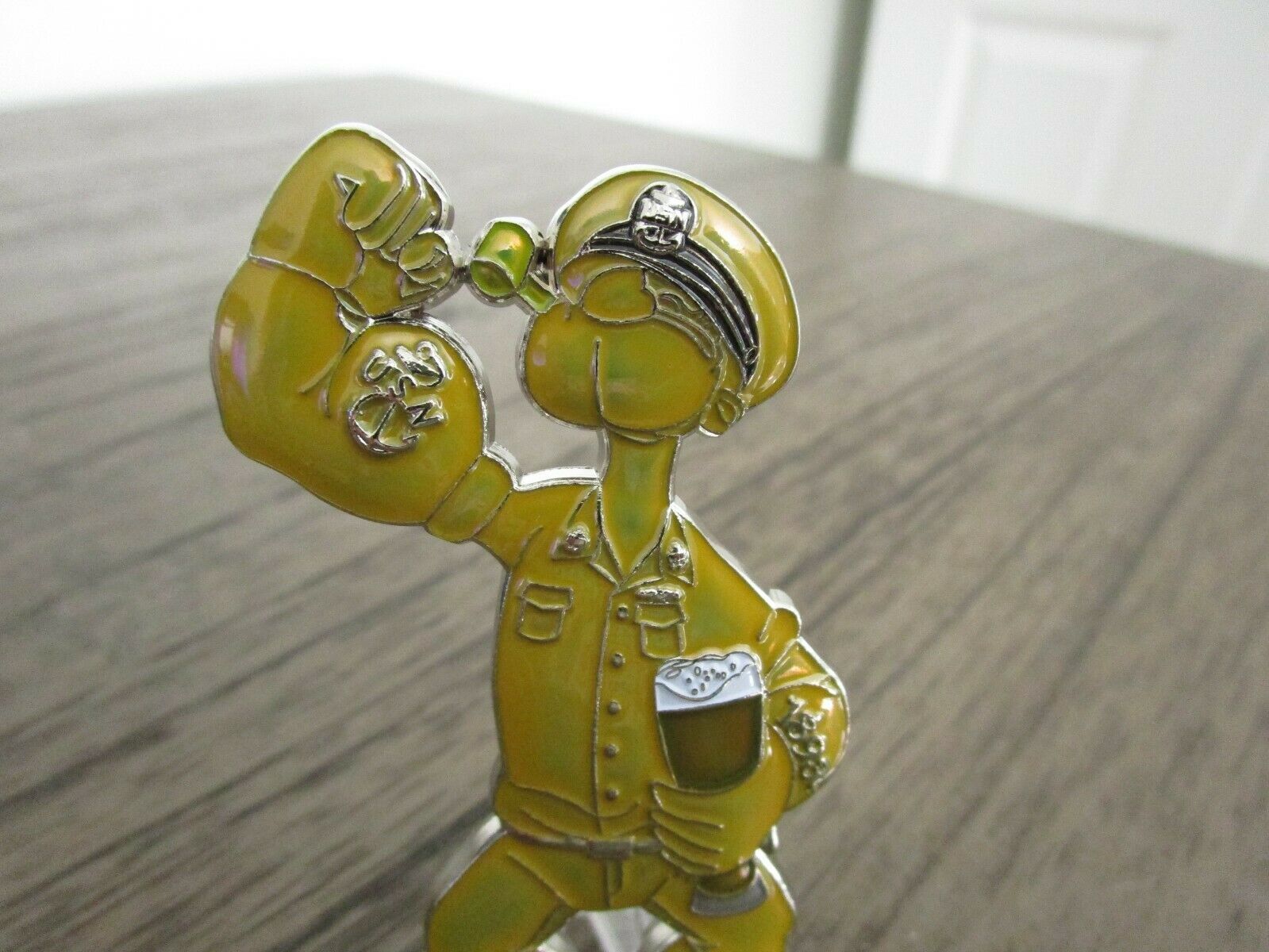 Popeye The Sailor Anchors Aweigh Navy Chief USN CPO Challenge Coin