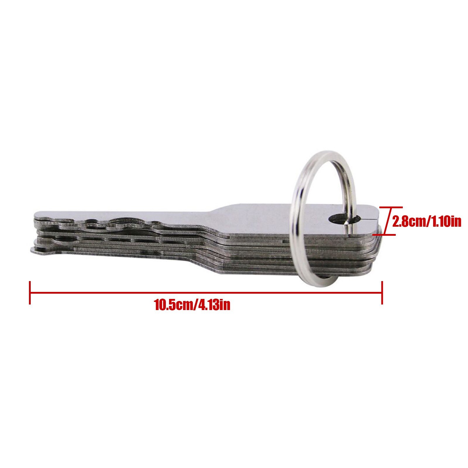 10PCS Stainless Jiggler Keys Dual Sided Car Open Repair Accessories