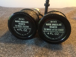 70s Avon Marine Binoculars Decanter cologne/after shave bottles set (Tai Winds) image 3