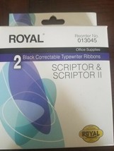 Royal Correctable Typewriter Ribbons Black 013045 Pack Of 2 - Office Depot