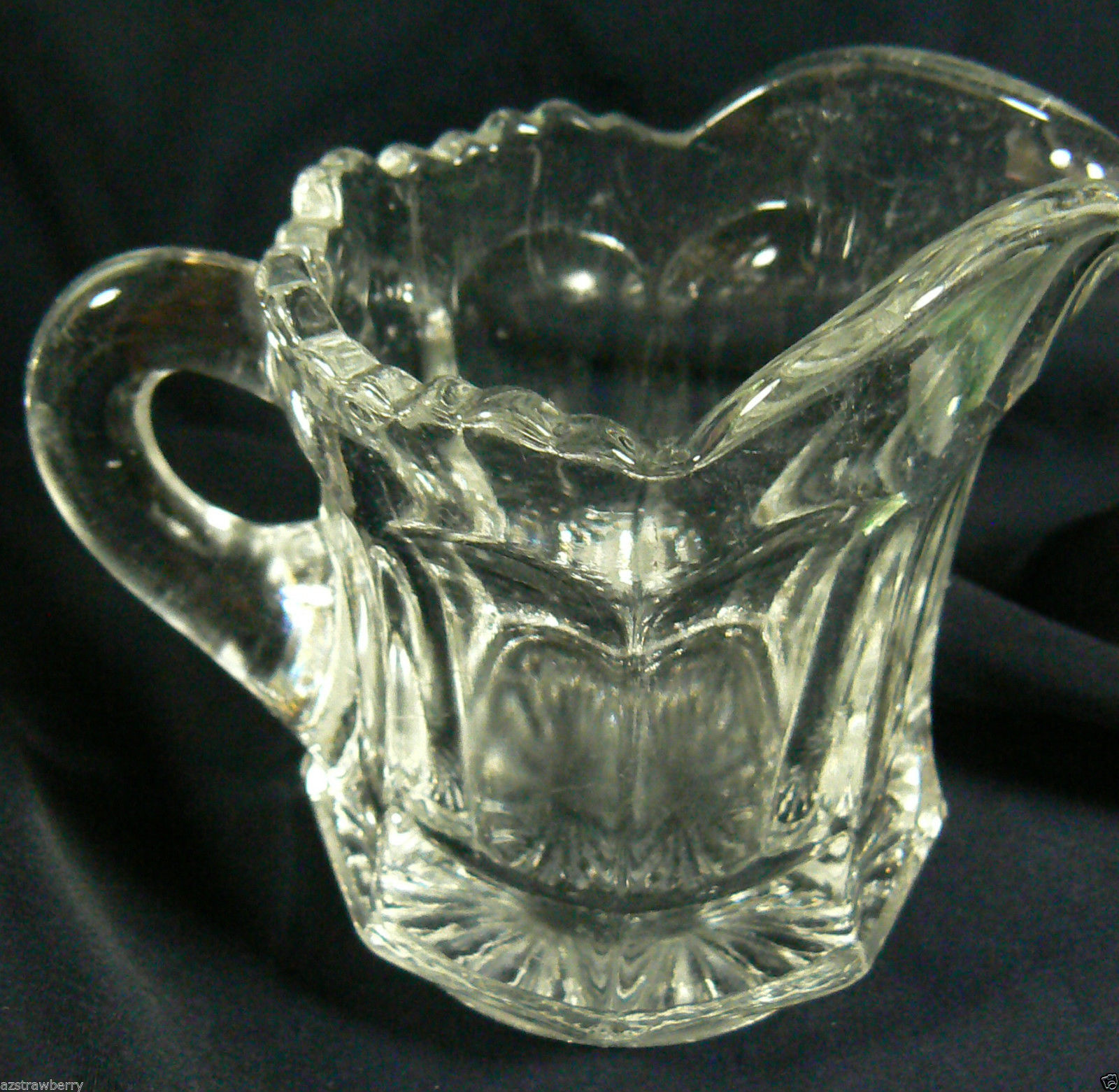 Vintage Federal Glass Square Glass Orange Juice Pitcher