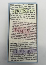 Wood Block Letter Stamps Collection Friends Family Celebrate Arts and Crafts - $14.00