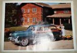 1952 Buick Super Estate Station Wagon car print (maroon & wood) - $6.00