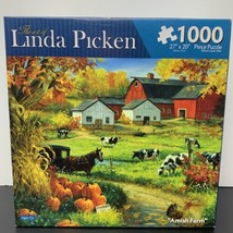Linda Picken AMISH FARM 1000 Pcs Puzzle 27&quot;x20&quot; NEW Karmin #8560-1 2011 - $12.86