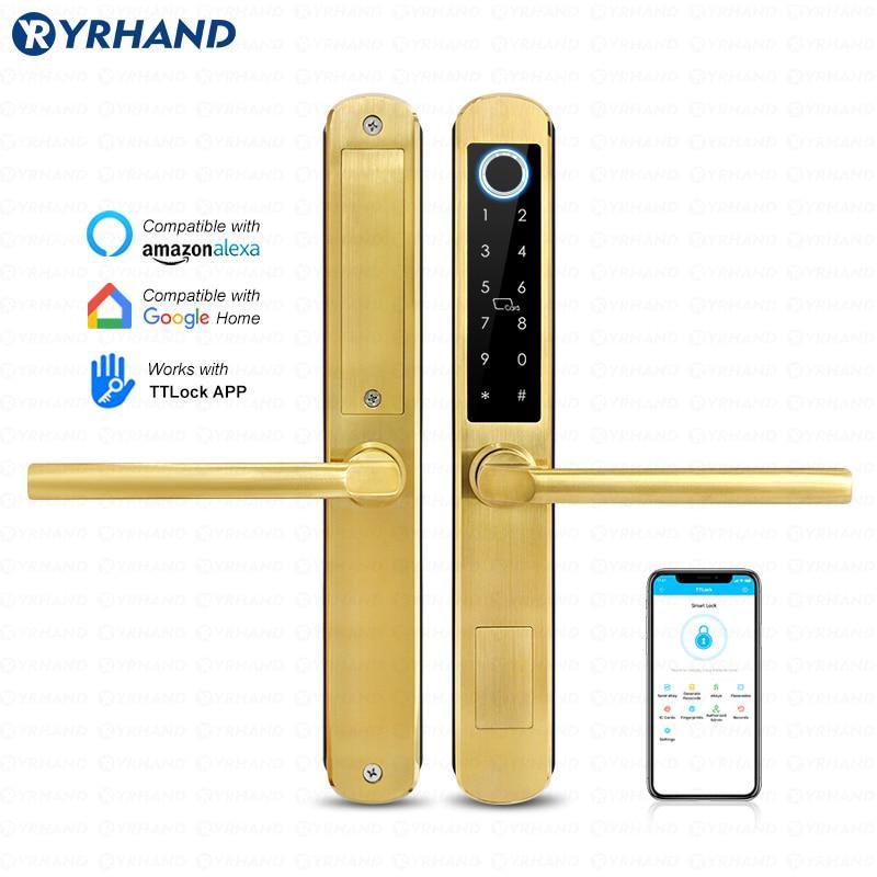 Stainless Steel Waterproof Cerradura Inteligente WiFi APP Fingerprint Door  Handle Digital Ttlock Tuya Smart Lock for Front Door - China Smart Lock,  Smart Door Lock