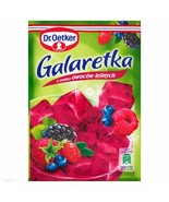 Dr.Oetker Jello: FOREST FRUIT flavor PACK of 3 Made in Poland FREE SHIPPING - $9.89