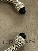 David YURMAN 7mm cuff bracelet Onyx and Diamond Bracelet Medium - $650.00