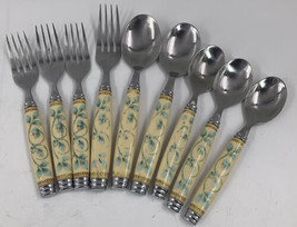 Pfaltzgraff FRENCH QUARTER Stainless Glossy Silverware 9 Pieces Spoons F... - $44.54