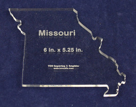 State of Missouri ~ 1/4" Quilt Template- Acrylic - Long Arm/ Sew - $25.63