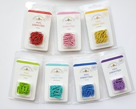 MINI Paperclips. 25 Pack.  Choose Color. Doodlebug Designs