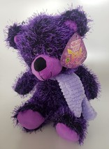 SugarLoaf Toys Purple Shaggy Teddy Bear Plush Medium 10" - $34.99