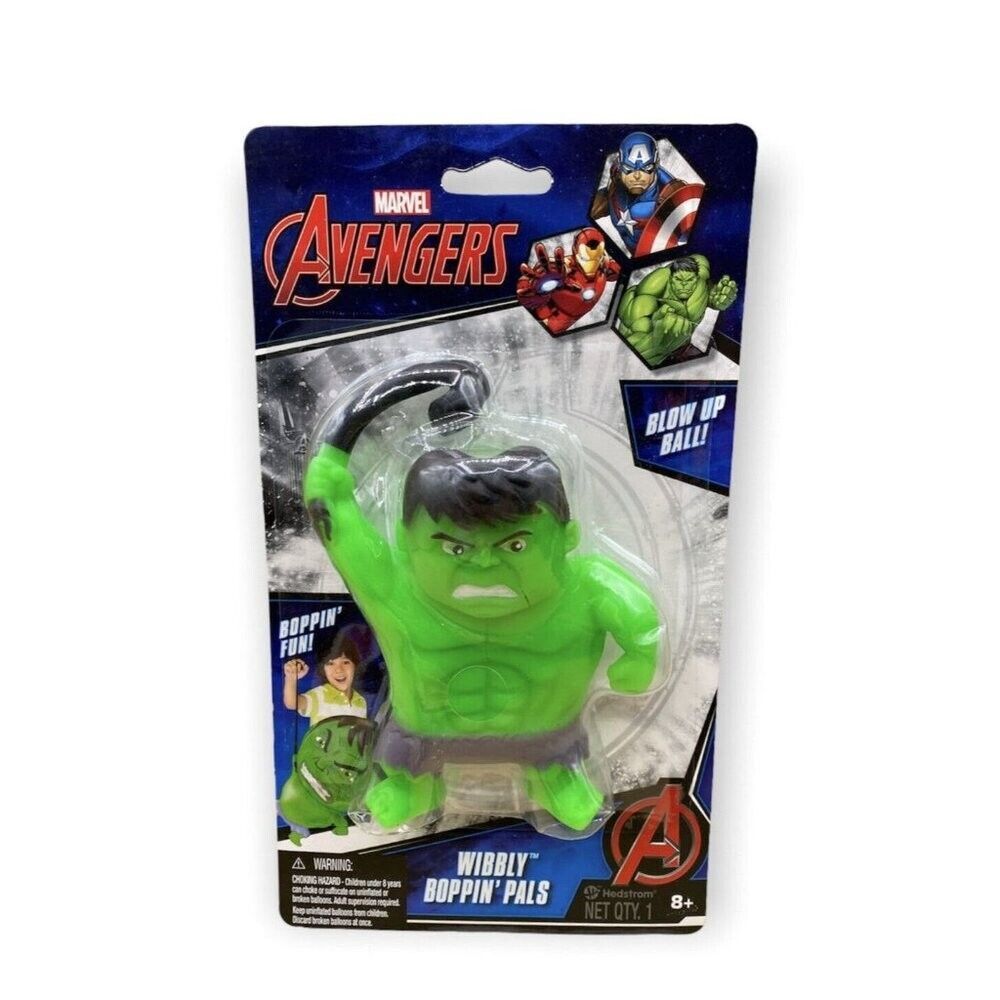 The Hulk Marvel Avengers Wibbly Boppin Pals Blow Up Ball Hedstrom