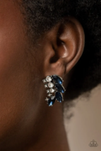 Paparazzi Flawless Fronds Blue Post Earrings - New - $4.50