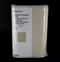 Ikea ANGSLILJA Full/Queen Duvet Cover w/2 Pillowcases Bed Set Light Beige New - $67.27