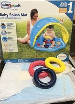 Baby Splash Mat Pool Inflatable Removable Canopy Level 1 Original Swim S... - $22.95